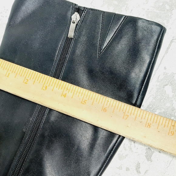 NEW Nordstrom RACK Virginia Block Heel Tall Boot In Black C148 - Picture 9 of 12